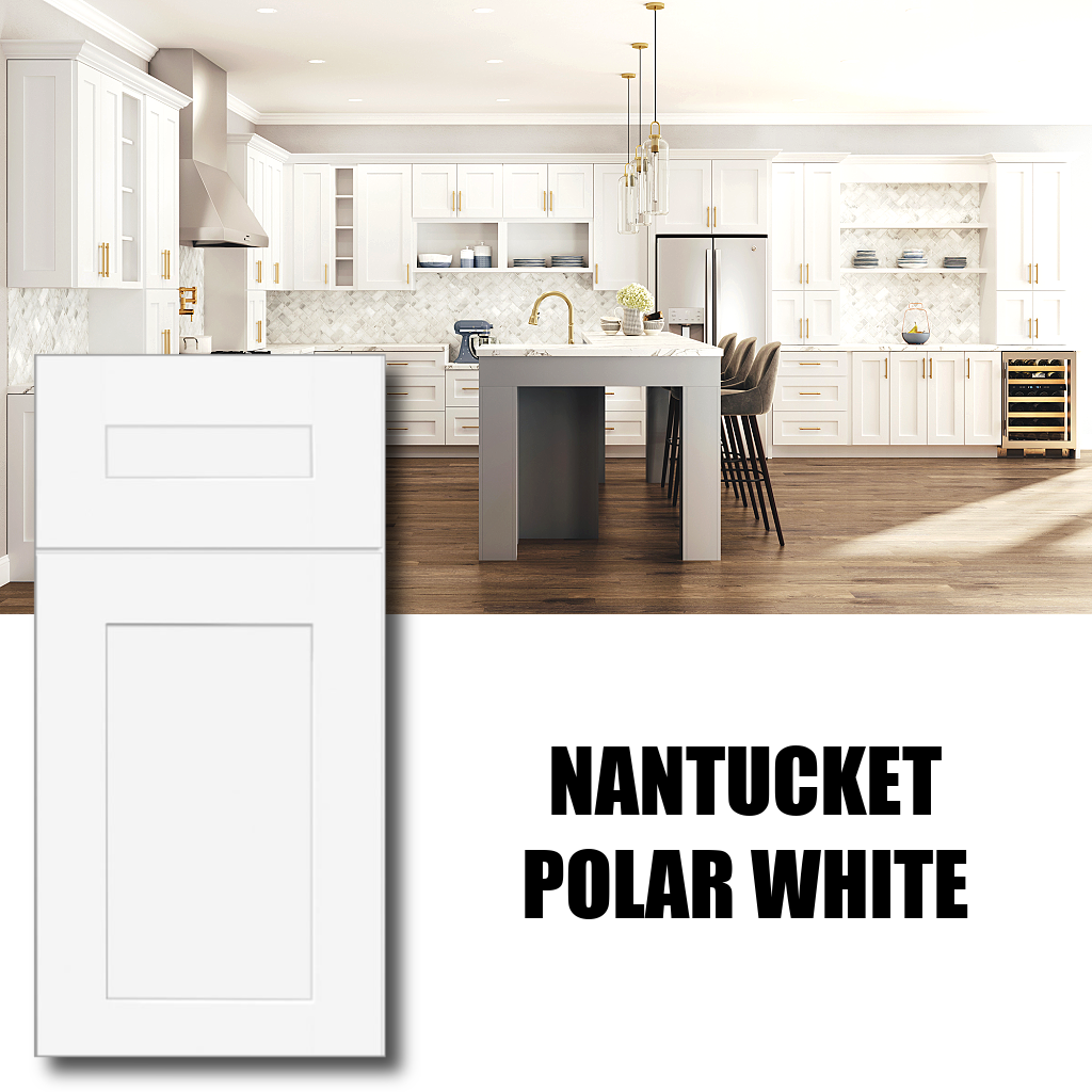 Nantucket Polar White Painted Shaker
